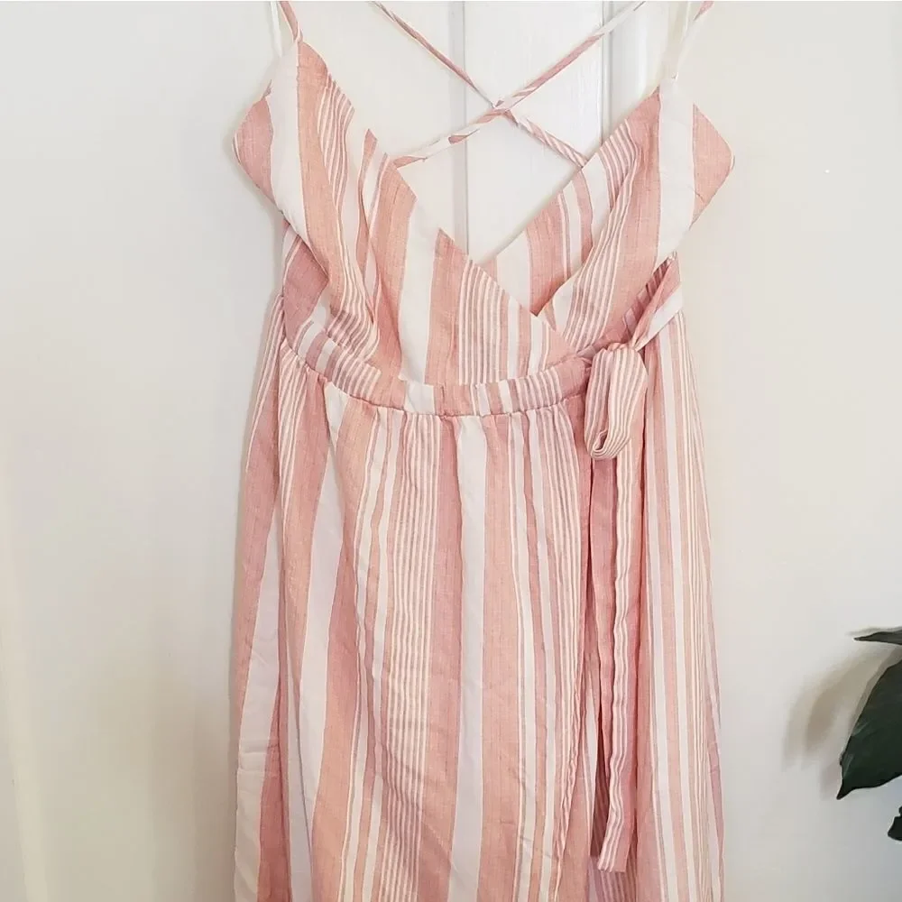 NWOT Shop The Trends Rayon High Low Wrap Dress - Picture 2 of 8